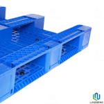 3 Runners Heavy Duty Industrial Plastic Pallets With Reinforced Steel 1200*1000