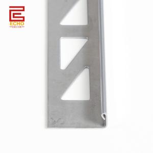 Quality Brushed L Shape Metal Edge Strips Stainless Steel 6mm Tile Edge Trim wholesale