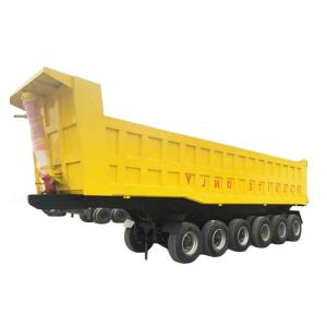 Quality H Beam 6 Axle Dump Semi Trailer Truck 50cubic Meters Volume wholesale