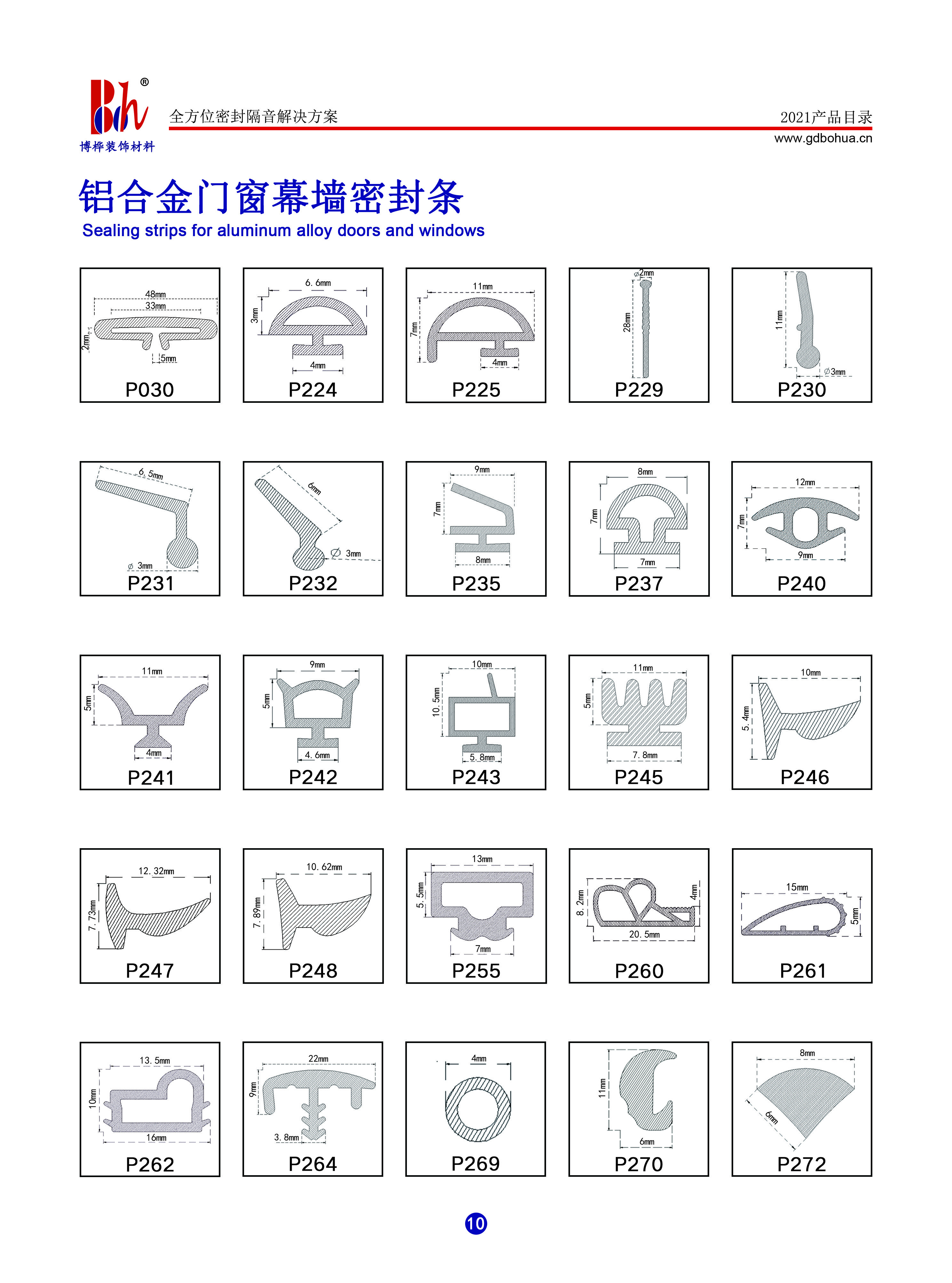 Slot Type OEM Pvc Door Weatherstrip easy to install CE approved