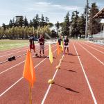 No Slip EPDM Rubber Athletic Track Anti Fatigue Synthetic Playground