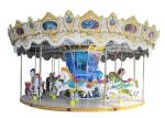 Children Games Theme Park Carousel 24 Persons Capacity Classic Amusement Rides