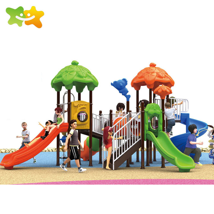 CE Approved Preschool Playground Outdoor Climb Kids Plastic Slide Park Equipment