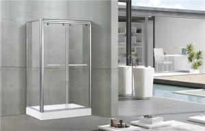 Quality Bright Silver Aluminum Alloy Shower Stall Enclosures One Fixed Panel For Apartment / Hotel wholesale