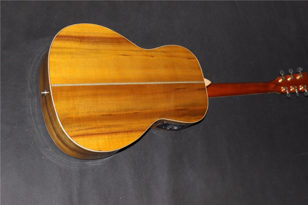 AAAAA all solid OO body guitar custom Solid OO acoustic guitar 14 frets acoustic electric guitar