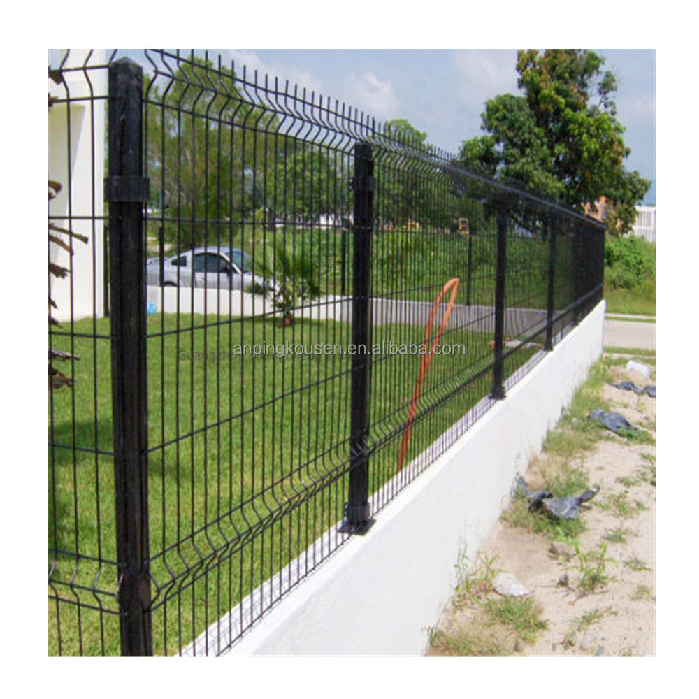 Pvc Coated Easily Assembled 3D Curvy Welded Wire Mesh Panel Fencing for Highway Fence