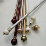 Wrought Iron 22 Inch 5.8 Metre Removable Curtain Rod