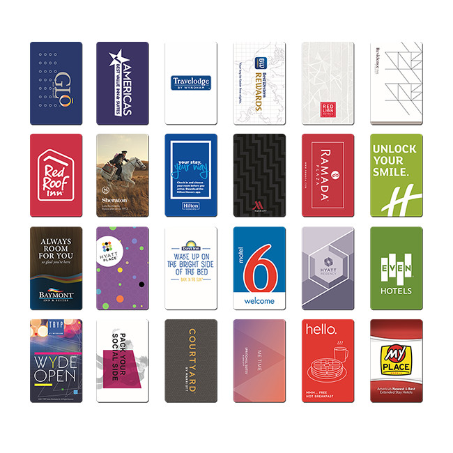 PVC Smart Magnetic Hotel RFID Key Cards 0.8-0.9mm Thick For Access Control