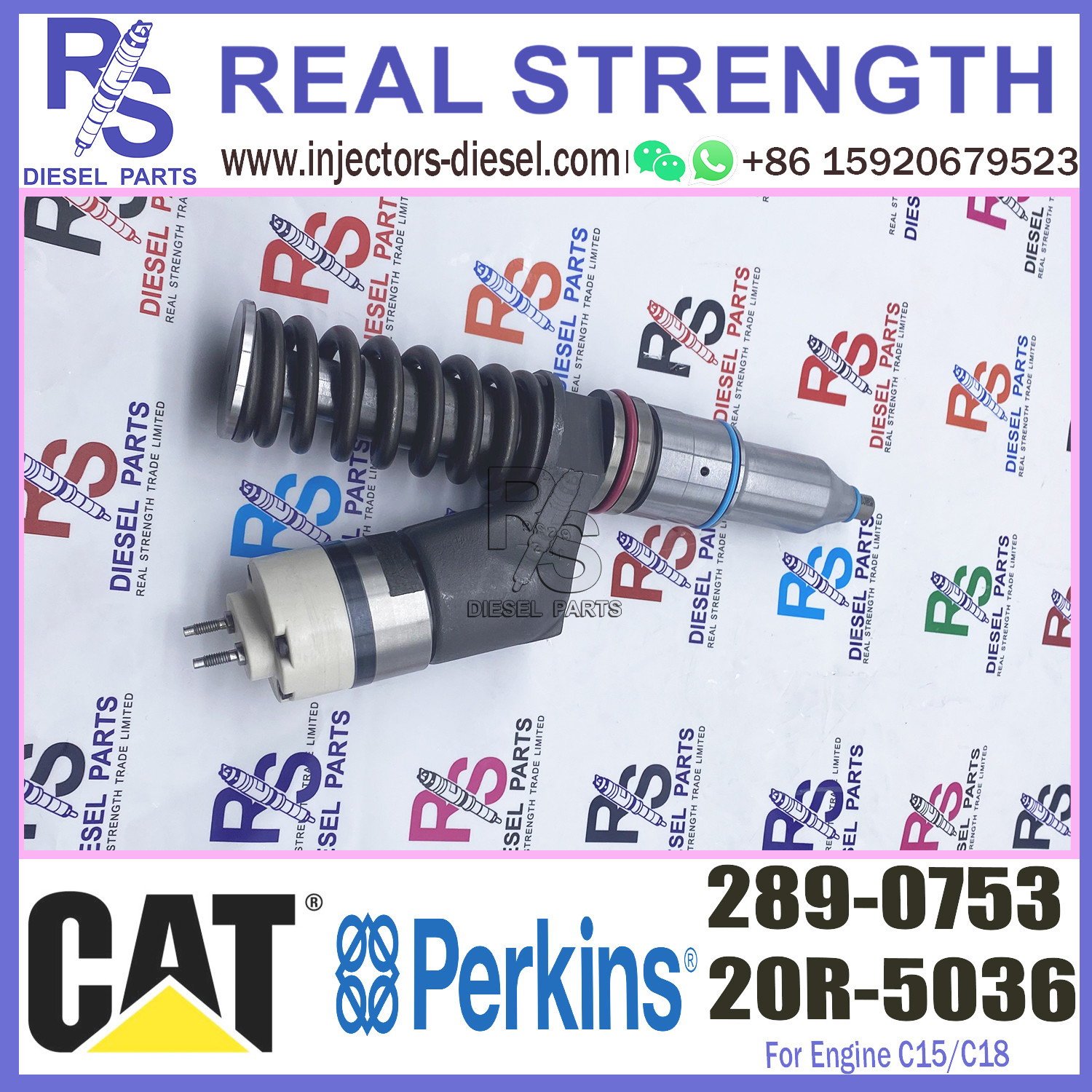 Diesel nozzle assembly common rail injector 289 0753 2890753 289-0753 for C13 C15 Engine