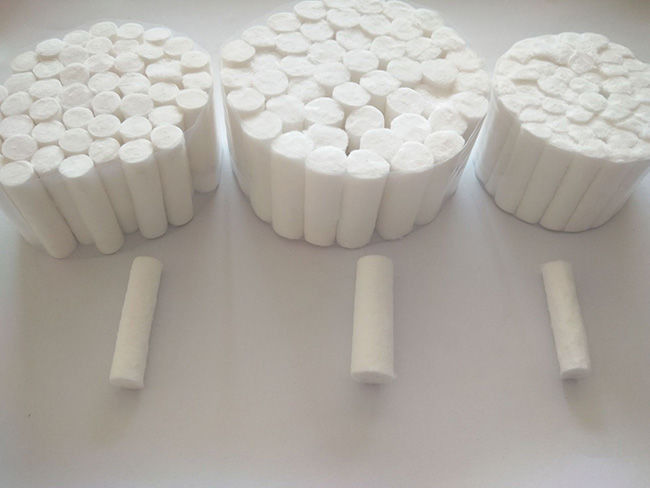 Pure Natural Dental Cotton Roll 8x25mm 10x30mm Various Diameter