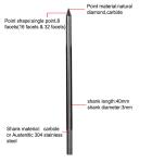 Single Points Diamond Dotting Tools
