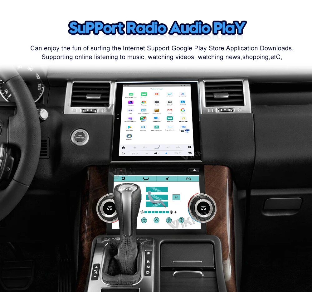 Viknav Car Radio For Range Rover Sport L320 ( 2011 2012 2013) 10.4'' Android Carplay GPS Navigation Multimedia Stereo