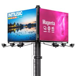Quality Outdoor Waterproof Light Pole LED Display Screen P3.91 Full Color wholesale