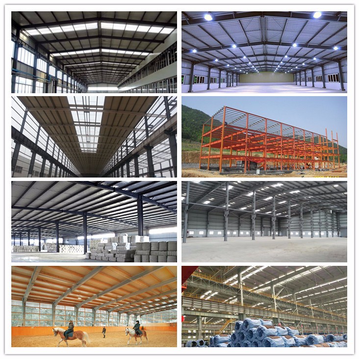 Galvanized Steel Structure Workshop , Prefab Metal Warehouse Building