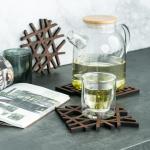 Large Black Walnut Wooden Drink Coasters Wooden Crafts Supplies