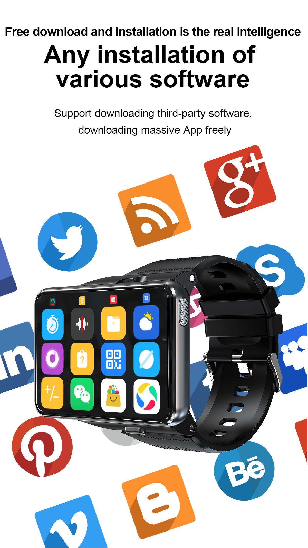 SIM Card 2.88inch GPS Bluetooth Calling Smartwatch With 4G Nano