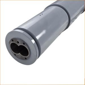Quality Twin Bimetallic Screw Barrel 0.5-0.8mm For PVC Pipe Extrusion Machine wholesale
