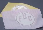 Custom Clothing Silicone Heat Transfer Labels With White Cut Out Logo