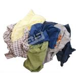 Grade A 100% Cotton T-shirt industrial Cleaning Wiping Rags Mixed Color Recycled