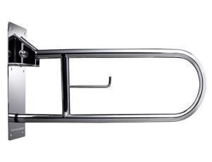 Quality Stainless Steel Swing Up Grab Bar Washroom Brushed Bathroom Accessories wholesale