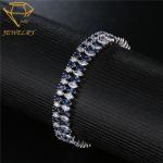 Colorful Brass 7.3 Inches Diamond Women's Bracelets AAA Stone