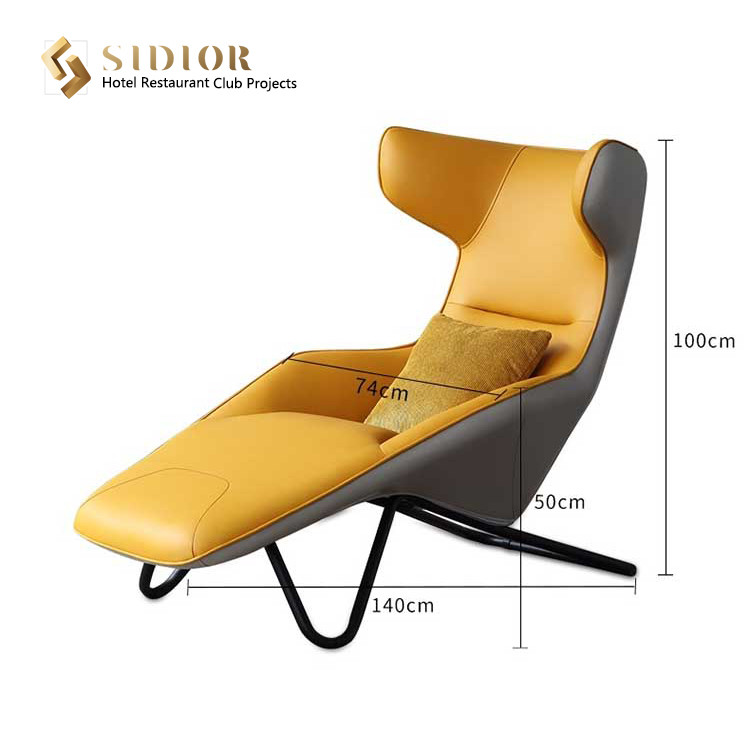 Modern leisure chair, high density foam, comfortable leather chair, living room lounge chair, leisure lounge chair