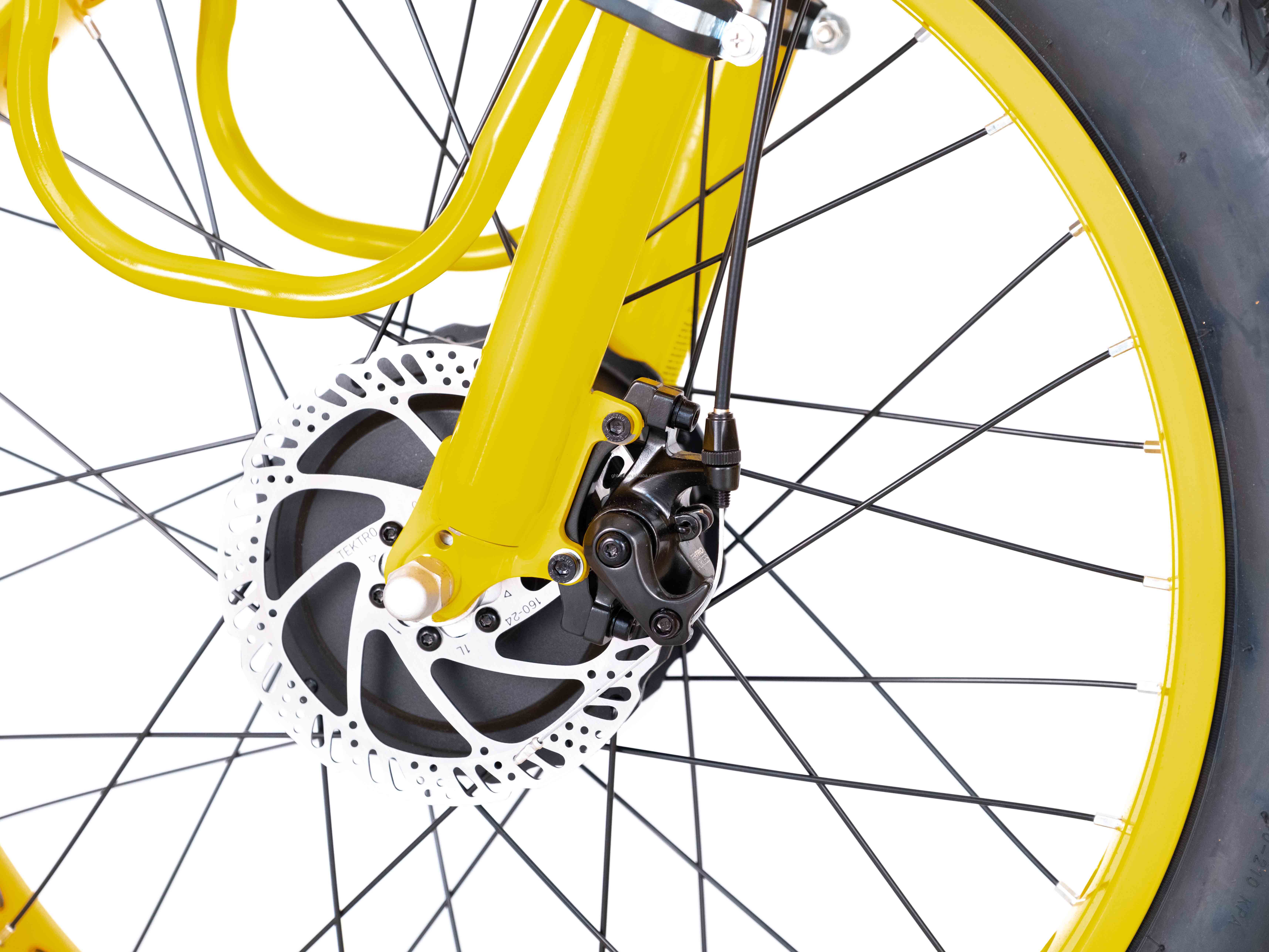 Electric Rickshaw 750W Front BaFang Motor 21AH Lithium Battery 60KM USA Adult 24" Fat Snow Big Tire Passenger Seat