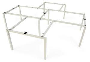 Quality 4 seater partition 50mm tubular metal table frame ,#210 wholesale