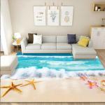 3D Seawater Star Patterned Carpet For Household Bedroom Living Room Special