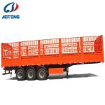 50Ton Leaf Spring Fence Cargo Transport Semi Trailer /Kin Pin 2''/3.5'' Bolt