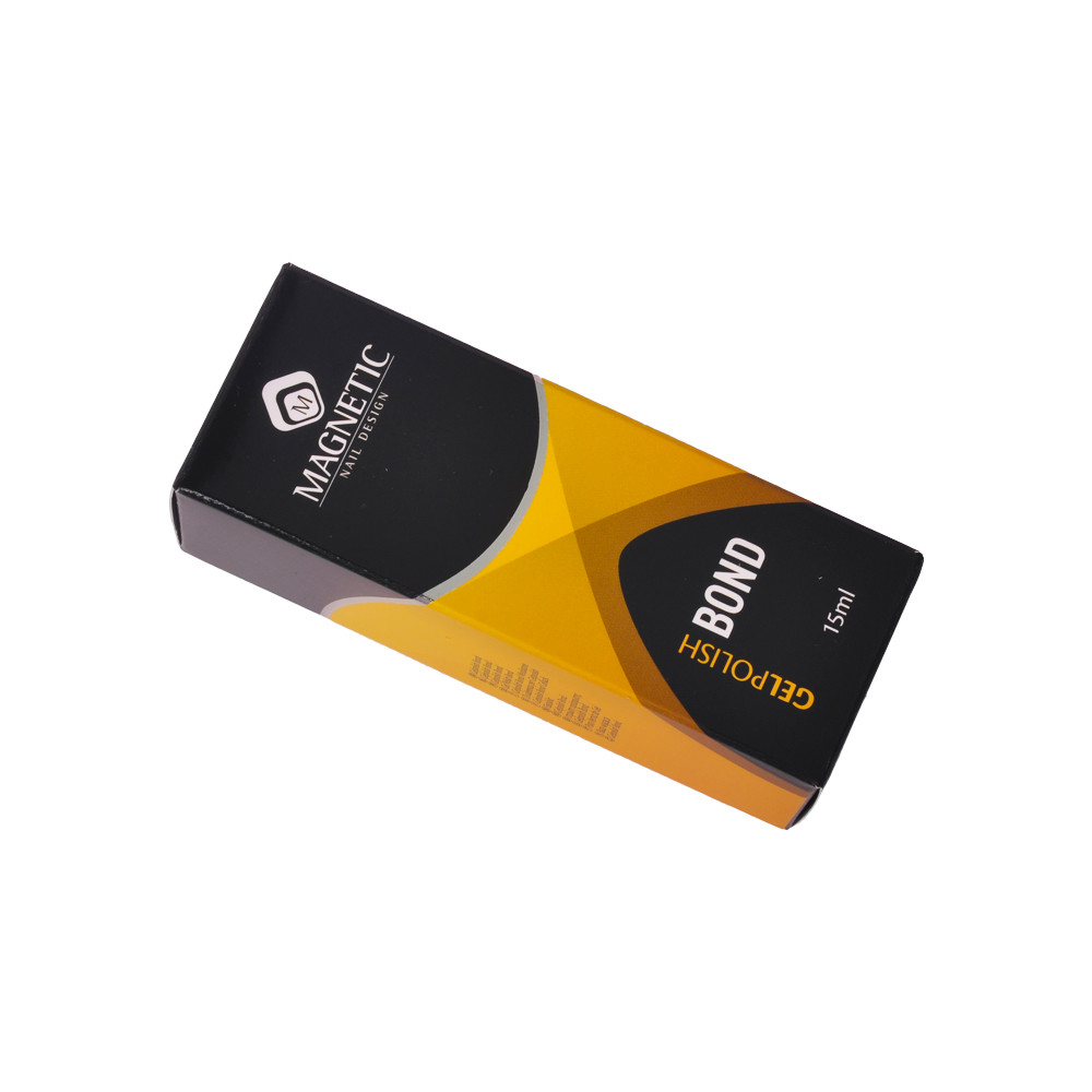 Folding Yellow Nail Polish Oil Paper Boxes Packaging For Cosmetic Product