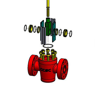 Forged Stainless Steel FC Manual Gate Valve 5000psi EE PSL3 PR2