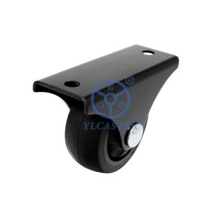 Quality 38mm Furniture Casters Soft TPR Directional Rubber Mute Wheels With Bearing Covers wholesale