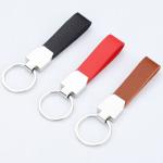 Sublimation Car PU Leather Keychain Blank Key Holder with Custom Logo