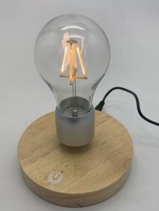 Quality wooden round magnetic levitation Wireless LED Light lamp light wholesale