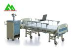 Three Wave Lifting Medical Hospital Bed Equipment With Wheel Multifunction