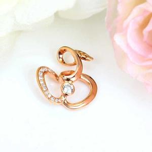 Quality Rose Gold Diamonds Apple Shape Pendant (GDN016) wholesale