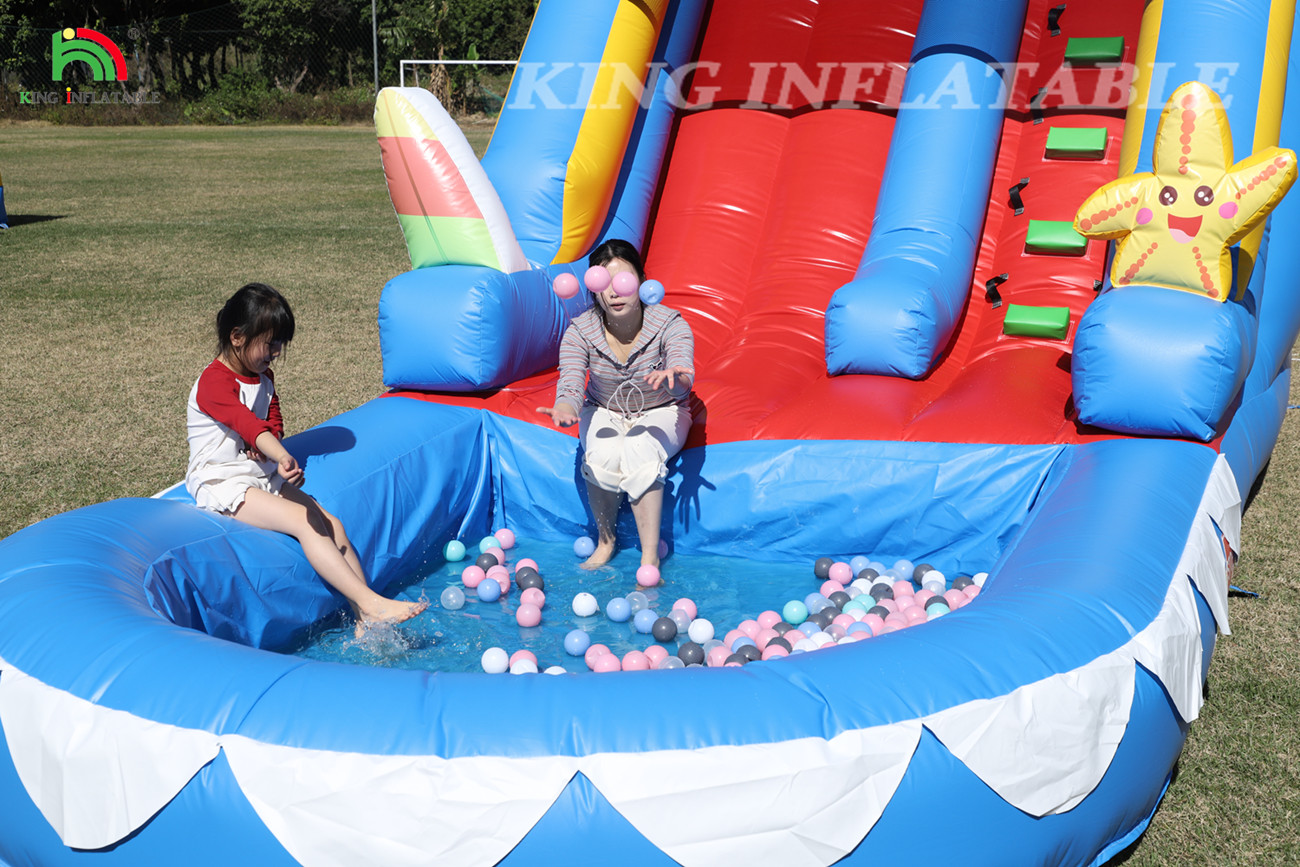 Waterslide Commercial PVC Inflatable Water Slide For Kid Inflatable Slide With Pool Wet Dry Slide Adult