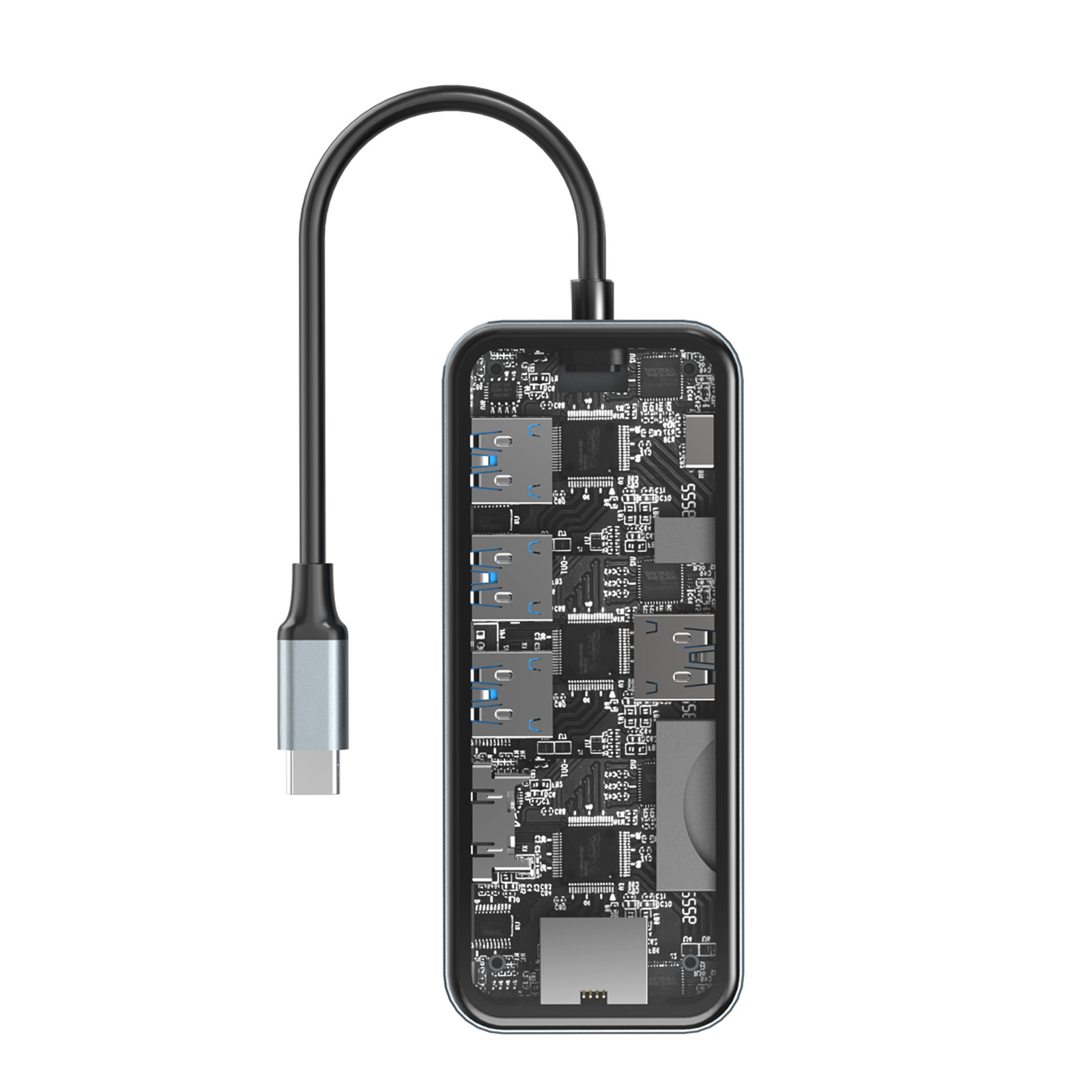 Customized Brand The Professional Aluminum Card Reader Hub For Enhanced Workflow
