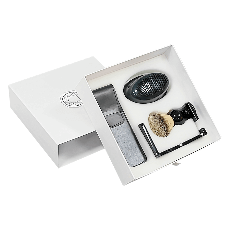 Black Logo White Box for Hair Accessories Brush Device Custom Size and Order Accepted