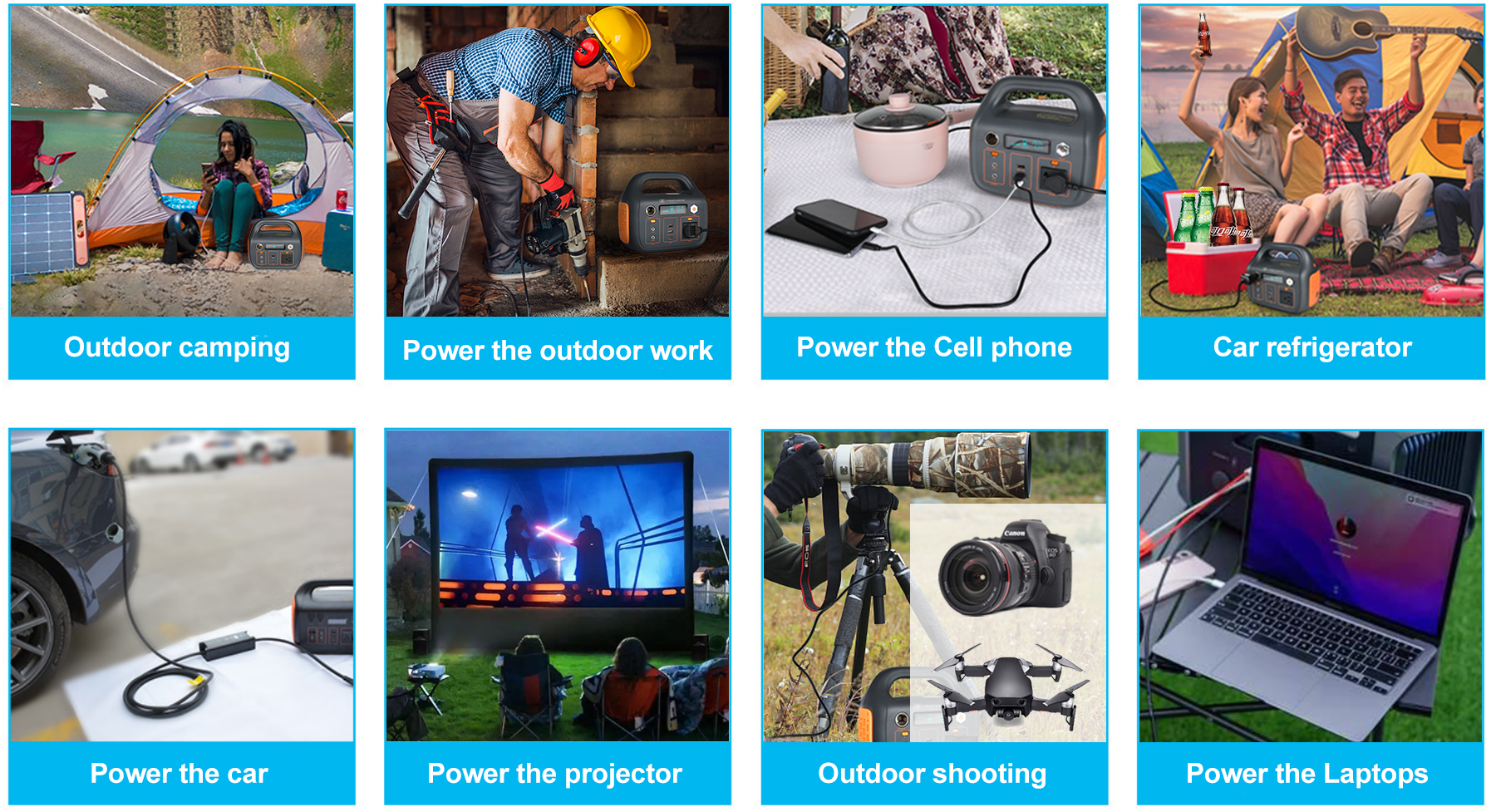 Portable Generator Lithium Portable Power Station For Power Tools Off Grid Projector 300W