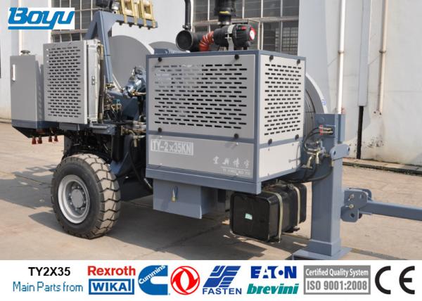 Max 2x40kN Hydraulic Electric Tensioner Two Conductors Max 8Ton 77kw Cummins