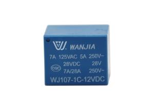 Quality Wj107 T 73 7A 12V Ac 250V Jzc Miniature Low Power Relays For Door Opener wholesale
