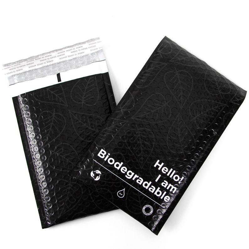 Ultralight Black Plastic Mailer Shipping Bags Moistureproof Biodegradable