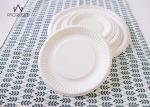 Round White Takeaway Food Containers / Tray 8oz - 40oz Water Resistant For Cafes