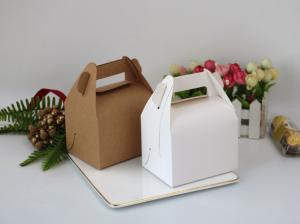 Quality 250g Biodegradable Kraft Paper Cake Box for Takeout wholesale