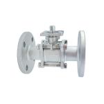 304/316 Material Three Piece Flanged High Platform Ball Valve Manufactured by