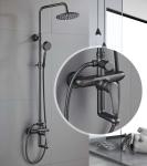 Cold Hot Water Mixer Gray ODM Rain Shower Faucets