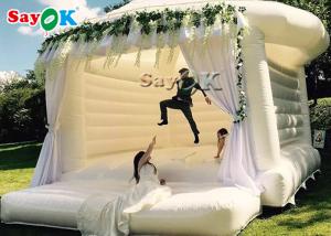 Quality Commercial Inflatable Bounce For Wedding Party / White Bouncy Castle wholesale
