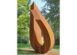 Modern Corten Steel Large Garden Sculptures Metal Outdoor Corrosion Stability